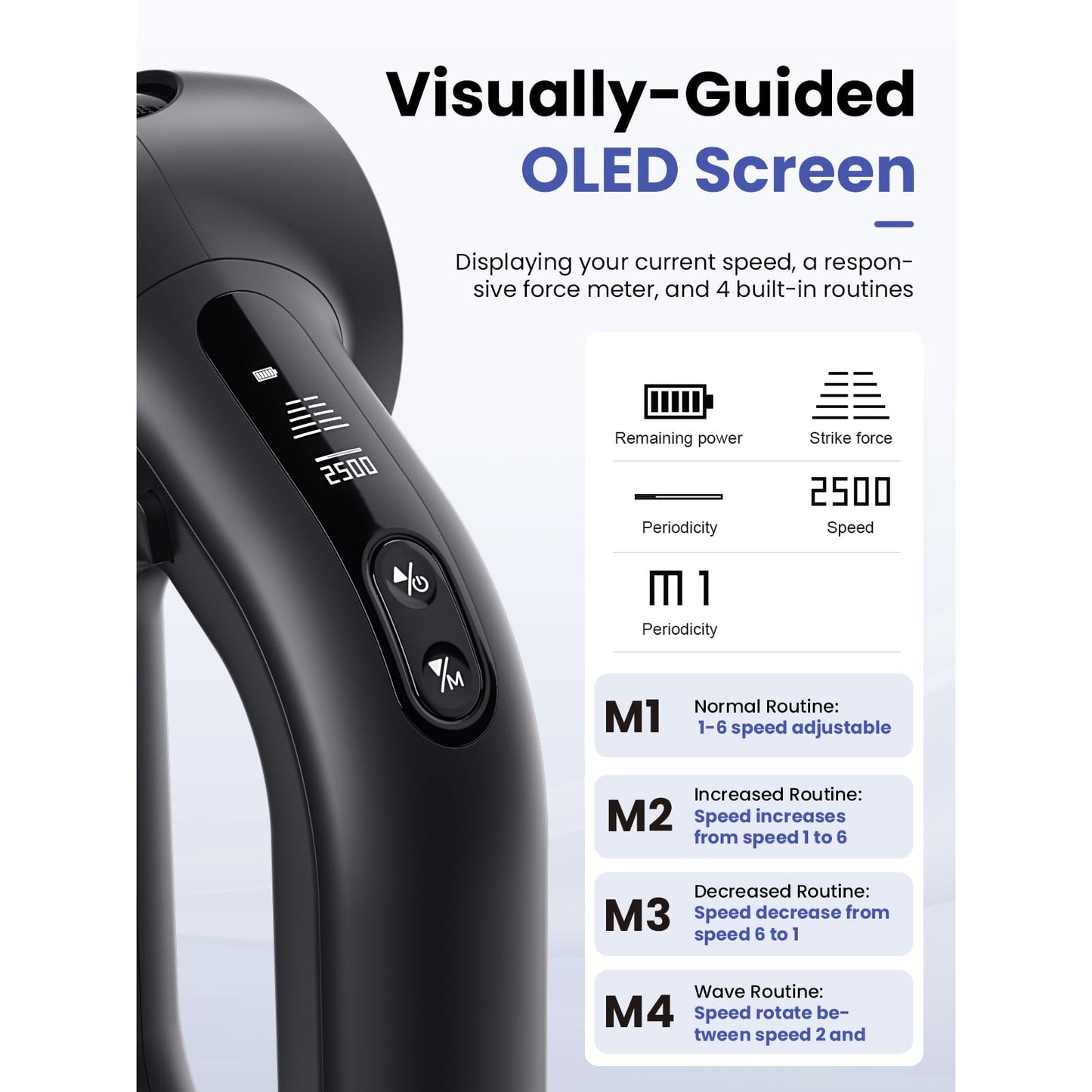 BOB AND BRAD D6 Pro Plus Massage Gun with Heat, 16mm Amplitude, Deep Tissue Percussion Massager