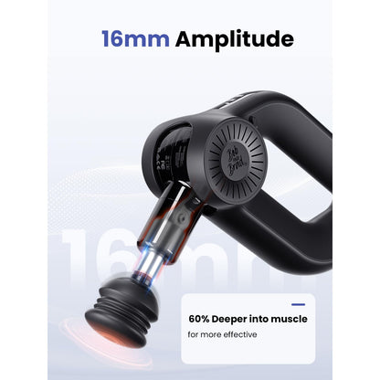 BOB AND BRAD D6 Pro Massage Gun, Deep Tissue Percussion, 16mm Amplitude, 85lbs Stall Force, Quiet Design