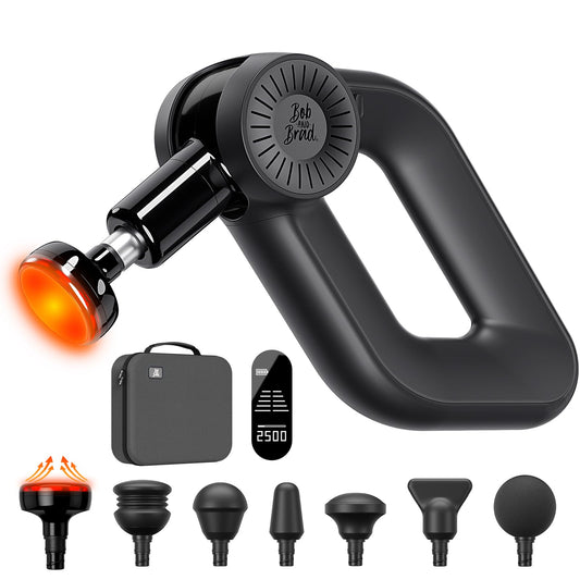 BOB AND BRAD D6 Pro Plus Massage Gun with Heat, 16mm Amplitude, Deep Tissue Percussion Massager