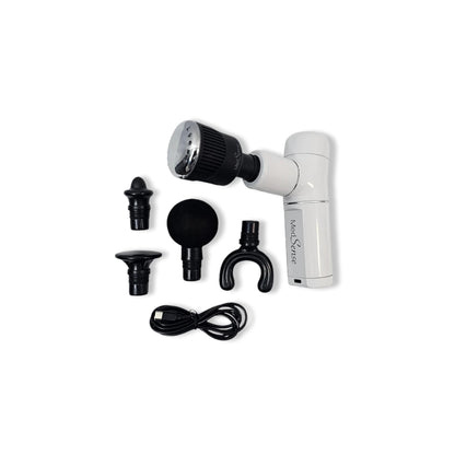 Medsense Absolute Power Road Warrior Massage Gun with LuminaTherm Hot/Cold & Red/Blue Light, USB-C Charging