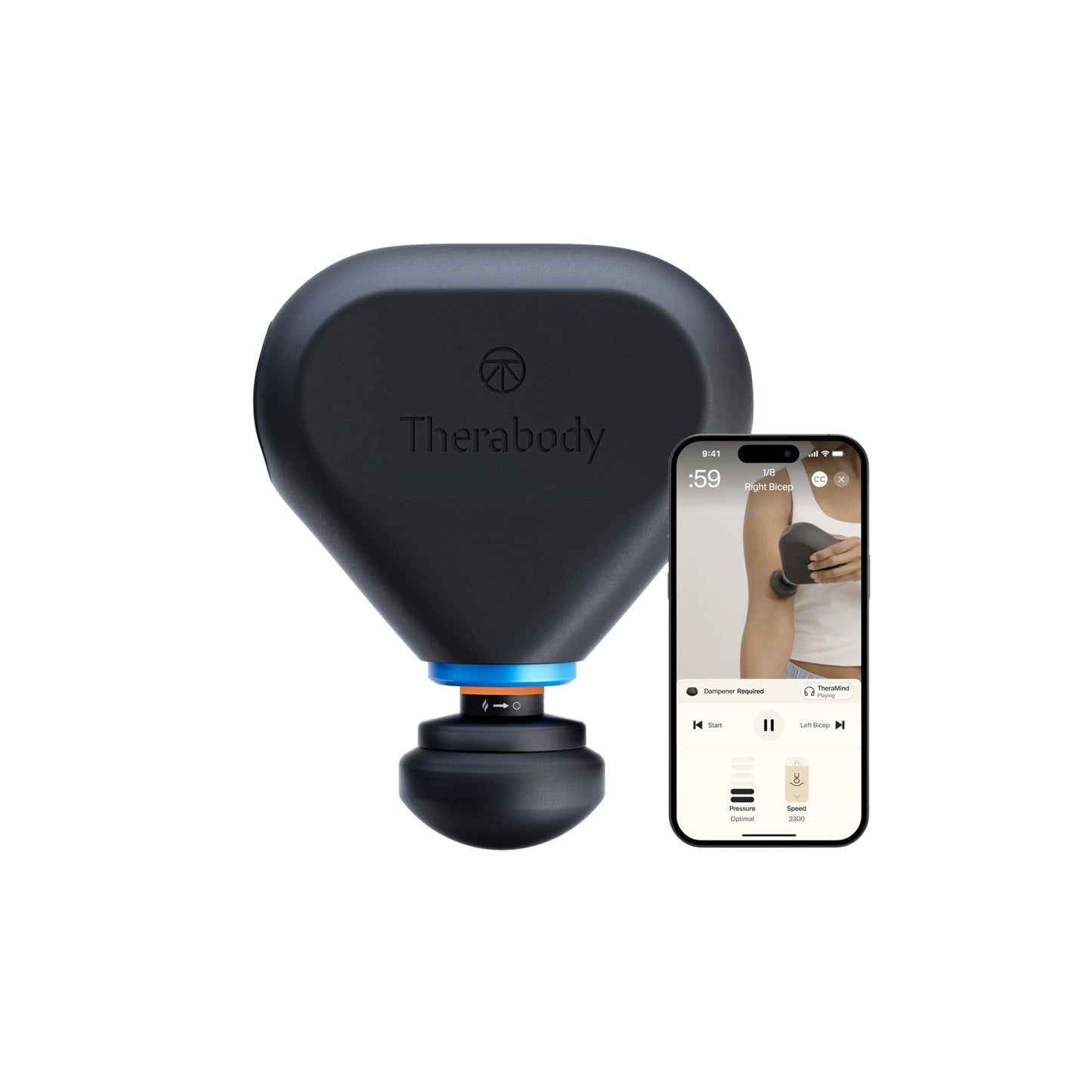 TheraGun Mini Plus Massage Gun, Portable Deep Tissue Massager with Heat for Fast Recovery