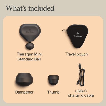 TheraGun Mini (3rd Generation), Ultra-Portable Massage Gun for Fast Pain & Tension Relief (Black)