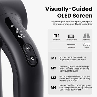 BOB AND BRAD D6 Pro Max+ Massage Gun with Heat & Cold, 16mm Amplitude, Deep Tissue Percussion Massager