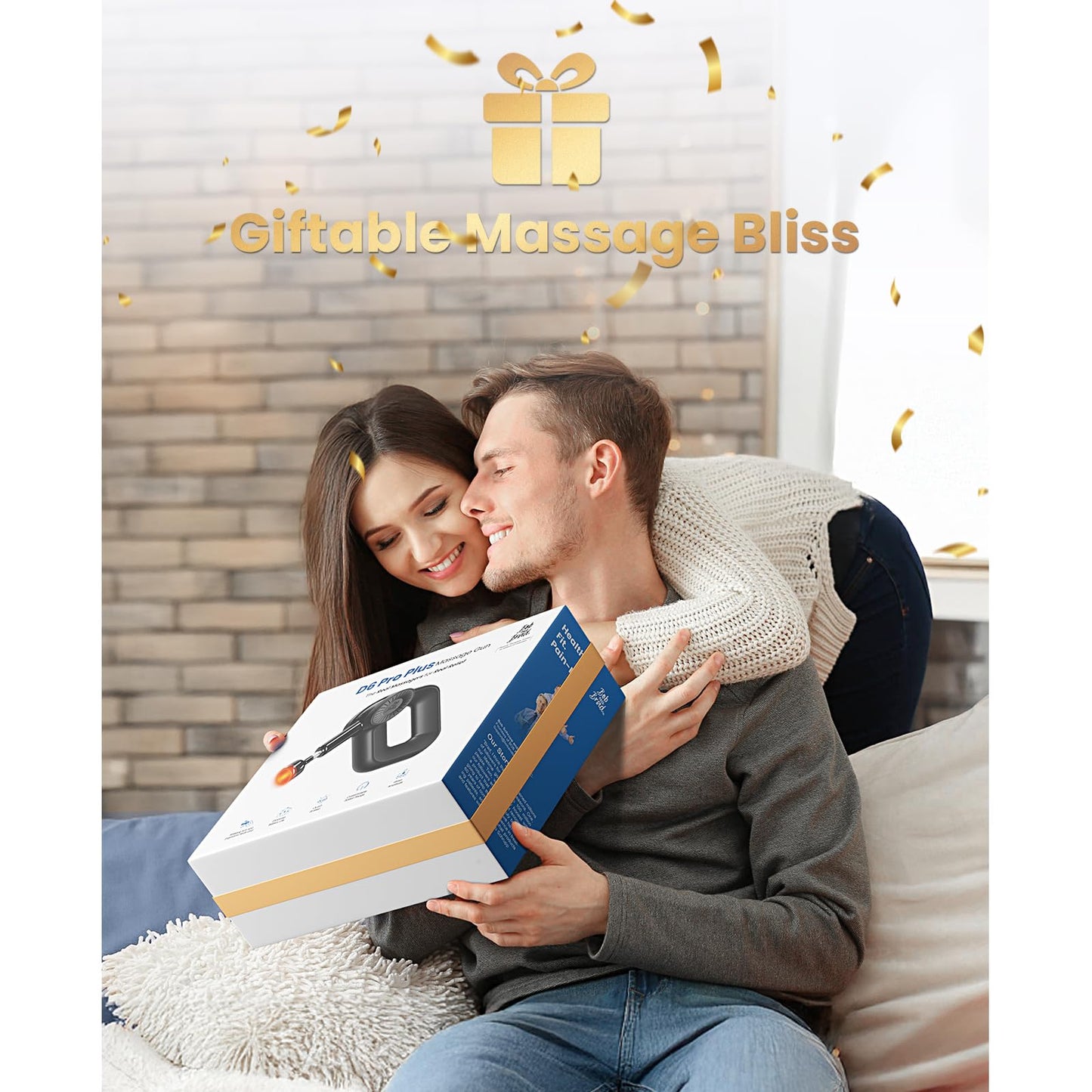 BOB AND BRAD D6 Pro Plus Massage Gun with Heat, 16mm Amplitude, Deep Tissue Percussion Massager