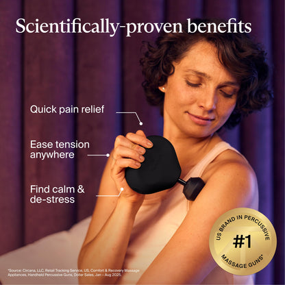TheraGun Mini (3rd Generation), Ultra-Portable Massage Gun for Fast Pain & Tension Relief (Black)