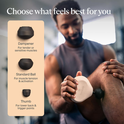 TheraGun Mini (3rd Generation), Ultra-Portable Massage Gun for Fast Pain & Tension Relief (Oat)